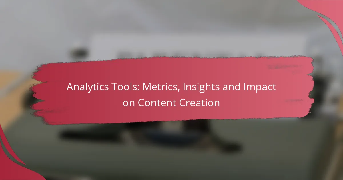 Analytics Tools: Metrics, Insights and Impact on Content Creation