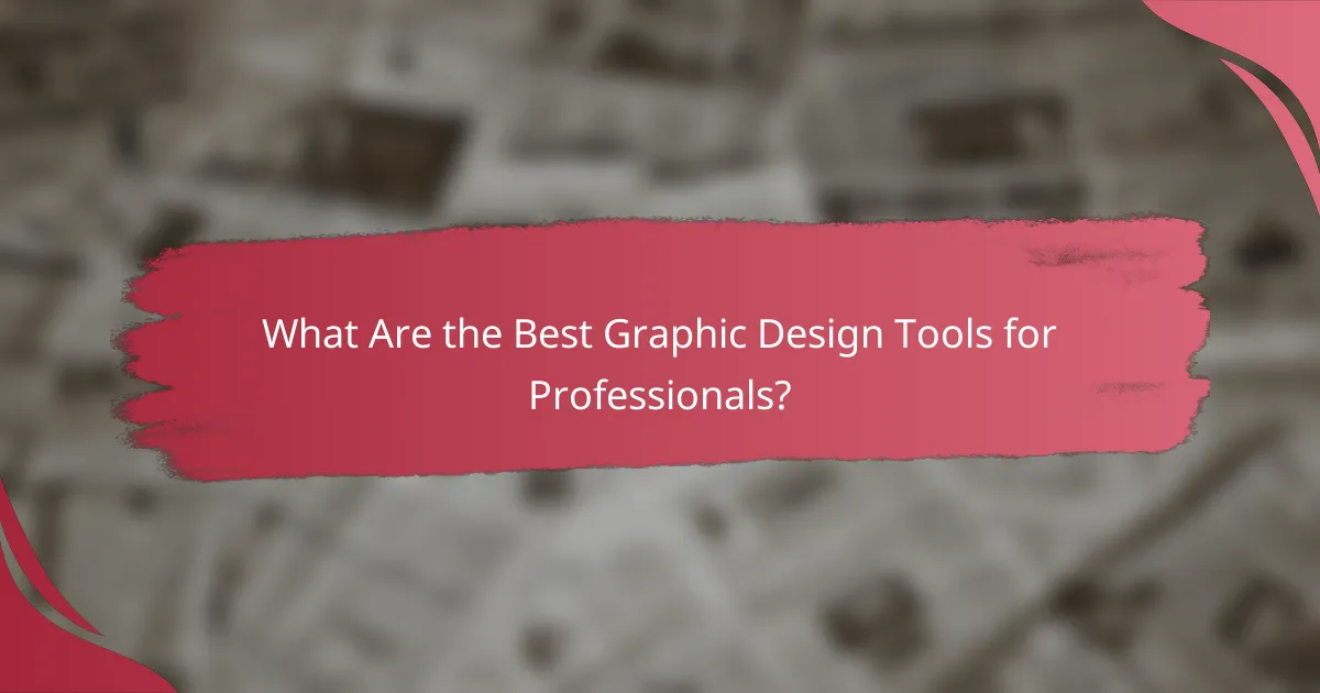 What Are the Best Graphic Design Tools for Professionals?