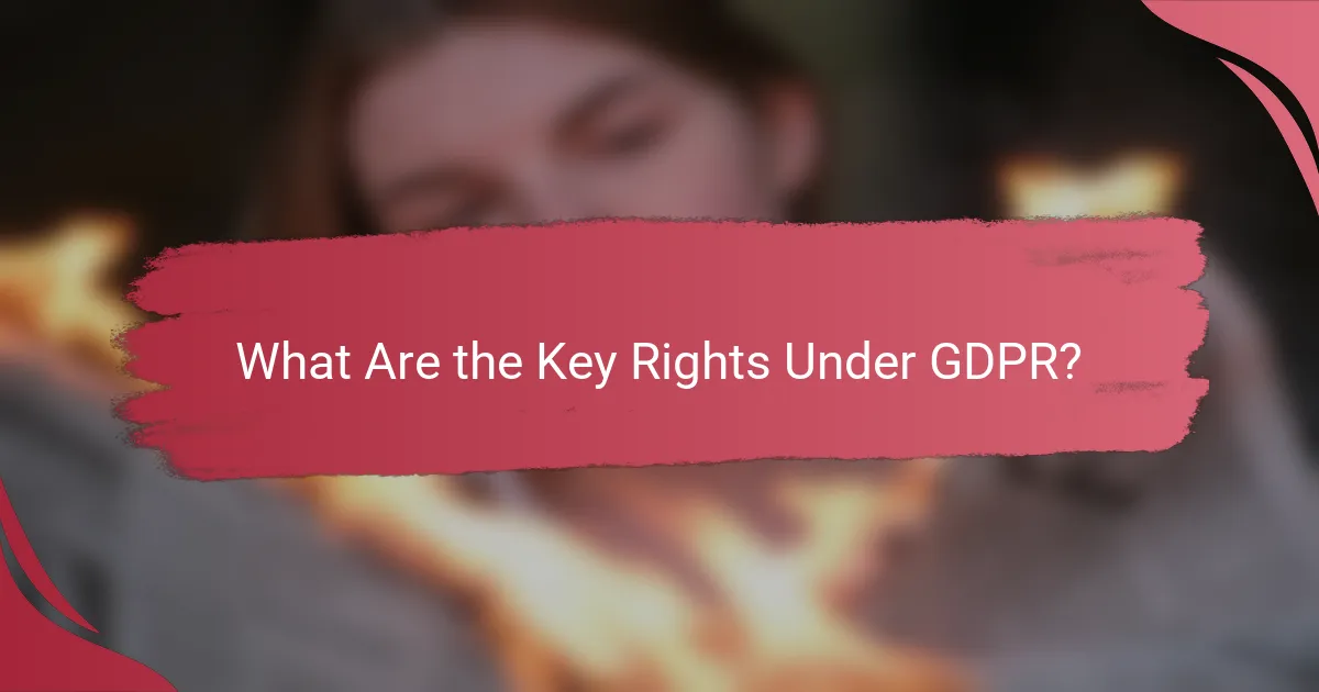 What Are the Key Rights Under GDPR?