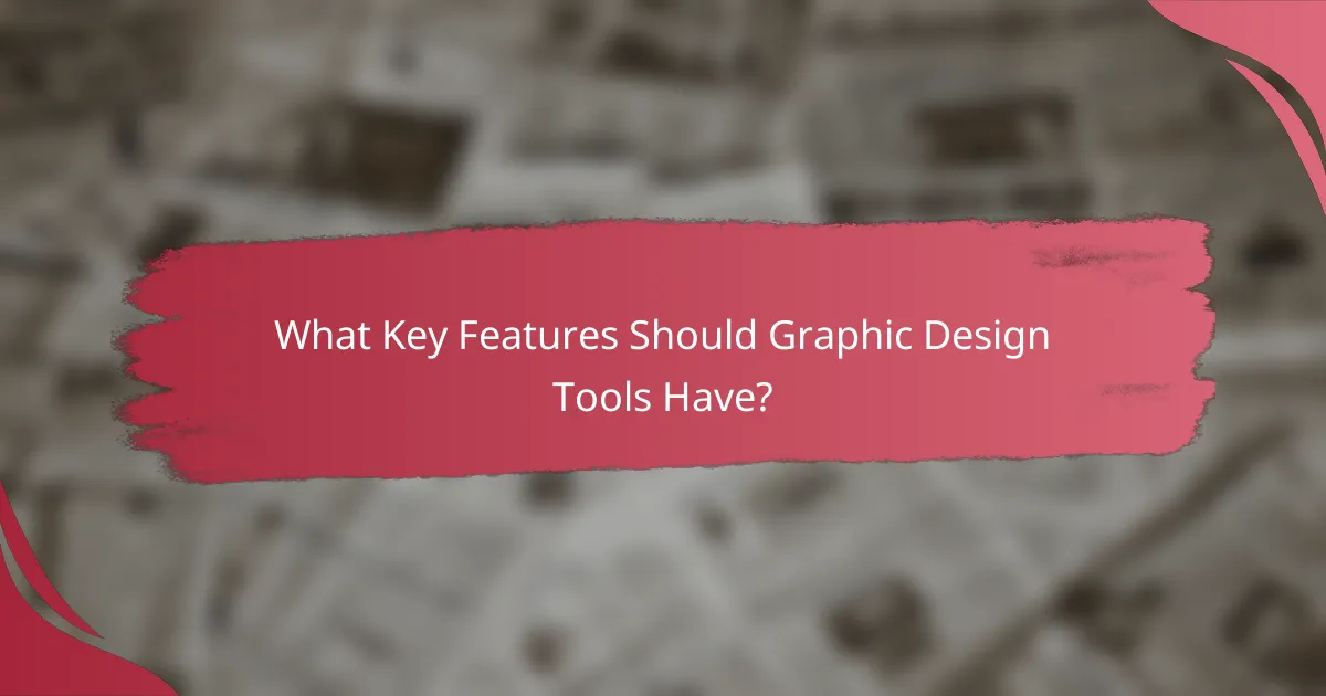 What Key Features Should Graphic Design Tools Have?