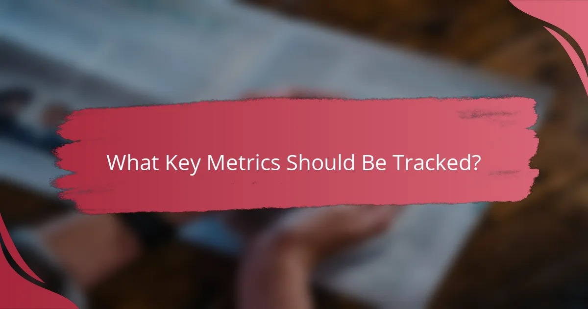 What Key Metrics Should Be Tracked?